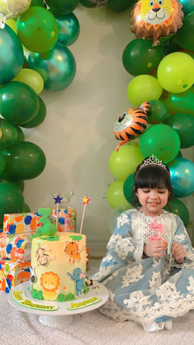 Customer photo review of Baby Lolita Lace Floral Girl Princess Puffy Dress