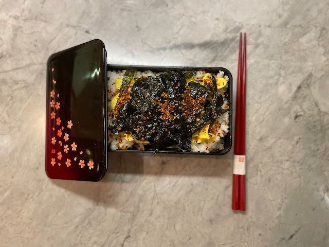 Customer photo review of Sakura Petals One Tier Bento Box | 600ml