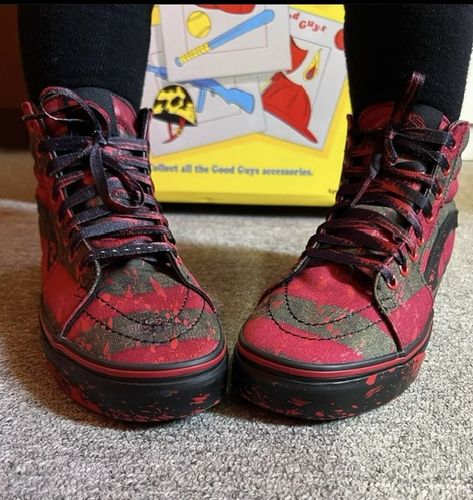 Zapatilla Vans Sk8-Hi Freddy Krueger Unisex Rojo - Blockstore.cl
