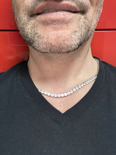 Customer photo review of Tennis Chain (Silver) 5mm
