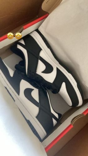 Customer photo review of Nike Dunk Low 'Panda Black White' Women's (GS)