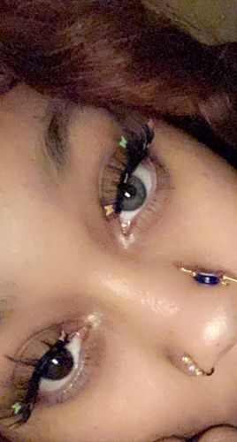 Customer photo review of EYEVOS Russian Grey Colored Contact Lenses