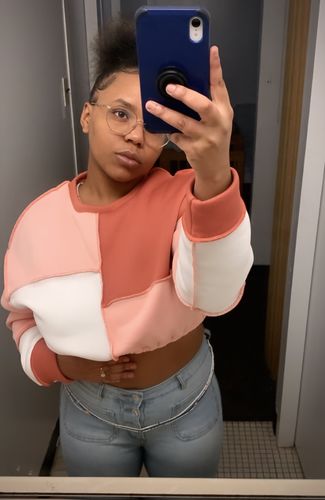 Customer photo review of Manifest Gold Tie On Waist Beads