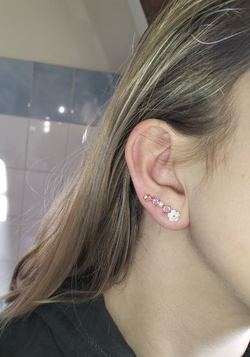 Customer photo review of Boucles d'oreilles Anthémis