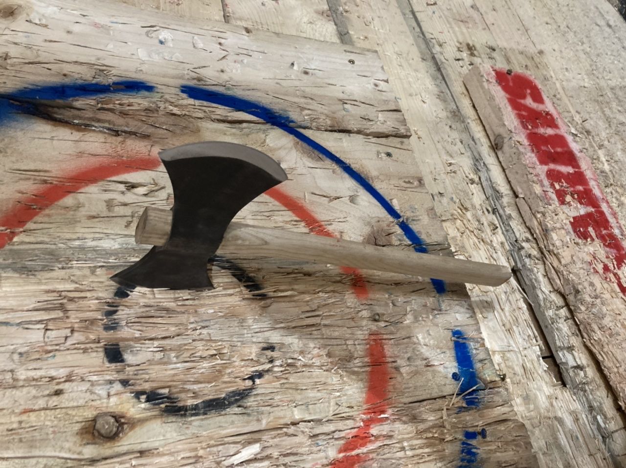 Customer photo review of Double Bit Thrower - Raven Forge