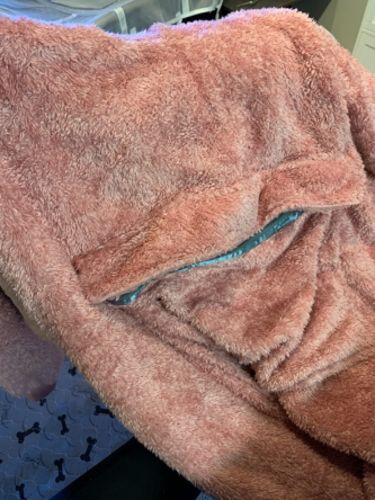 Customer photo review of The Thick Winter Fleece Blanket Hoodie