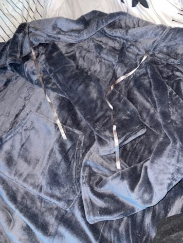 Customer photo review of The Long and Warm Solid Fleece Oversized Blanket Hoodie
