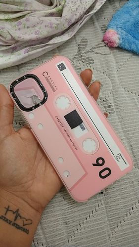 Customer photo review of Retro Cassette Tape iPhone Case