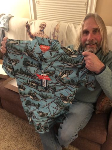 Customer photo review of Budweiser "Great Catch" – KUNUFLEX Short Sleeve Shirt