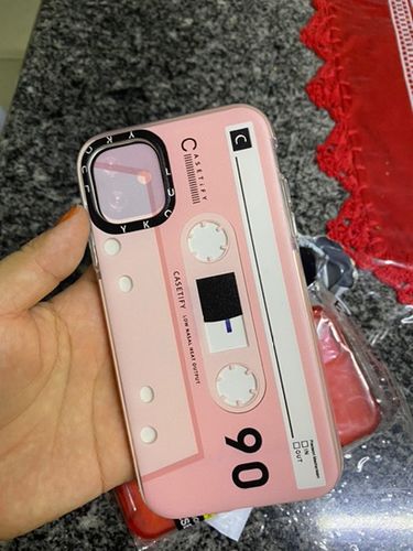 Customer photo review of Retro Cassette Tape iPhone Case