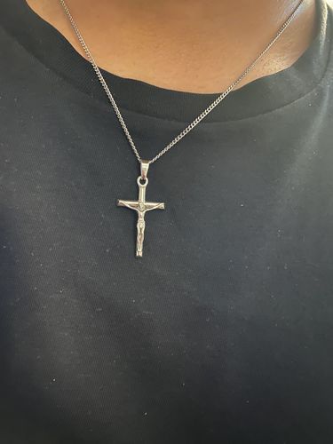 Customer photo review of Crucifix (Silver)