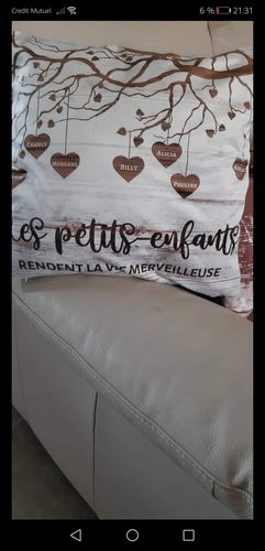 Customer photo review of Mes petits-enfants - Coussin grands-parents