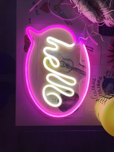 Customer photo review of Set 2. Handmade Neon