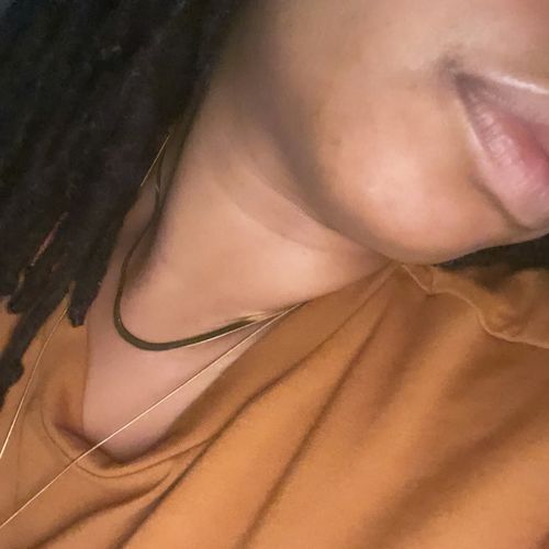 Customer photo review of 925 sterling silver gold vermeil snake flat chain necklace