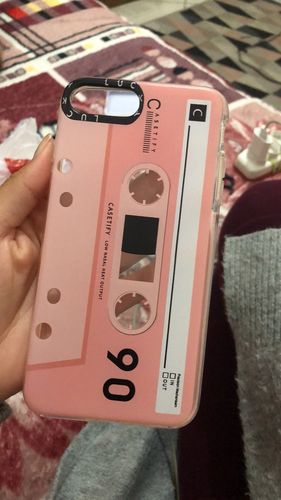 Customer photo review of Retro Cassette Tape iPhone Case