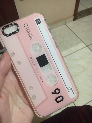 Customer photo review of Retro Cassette Tape iPhone Case