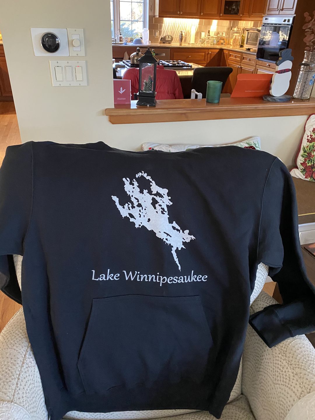 Customer photo review of Lake Custom Hooded Sweatshirt