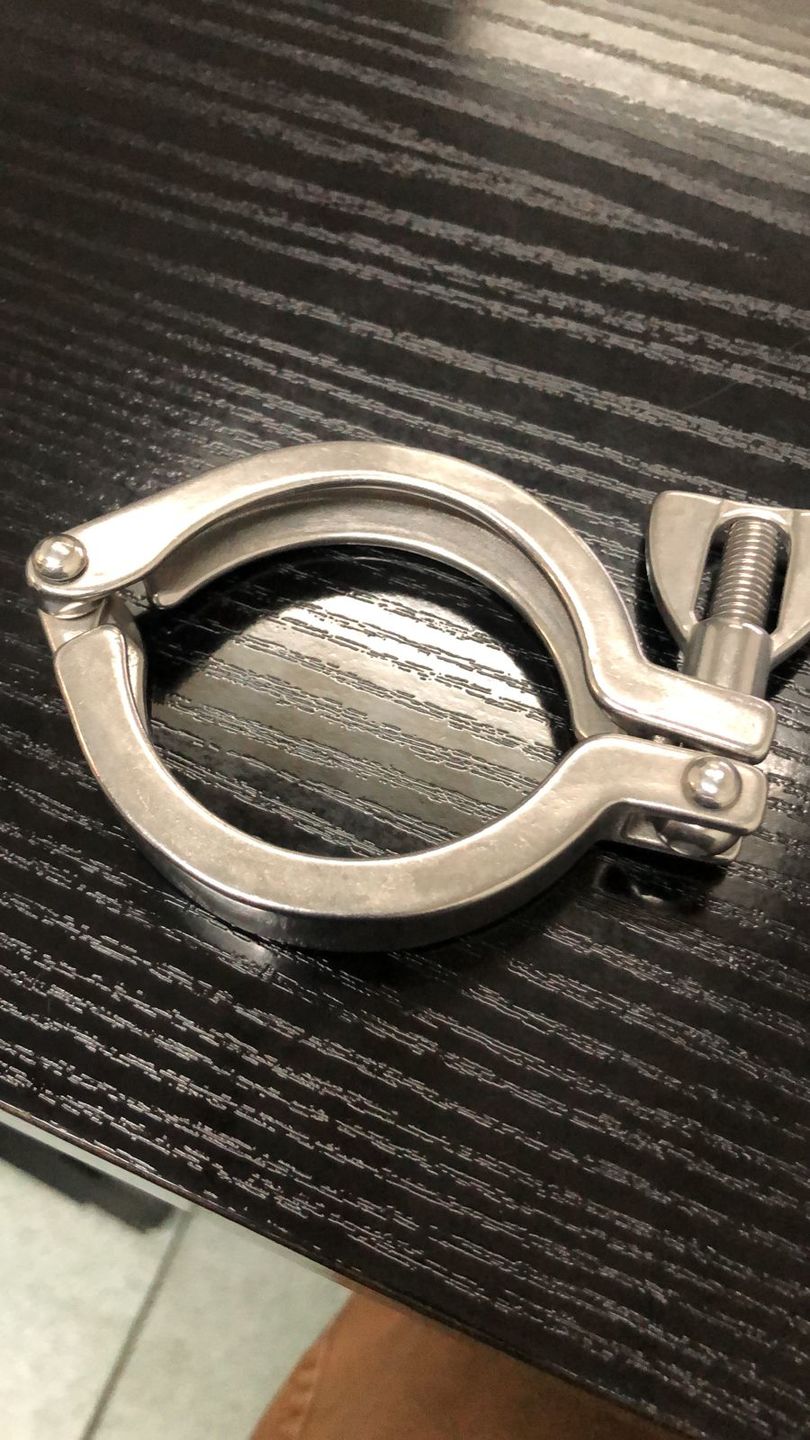 Customer photo review of Abrazadera Clamp. Acero Inoxidable