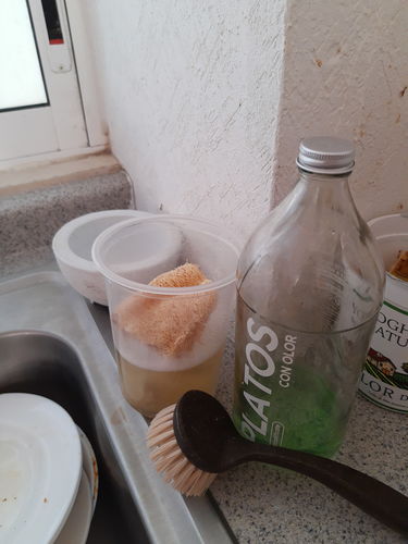 Customer photo review of Jabón para lavar PLATOS con olor