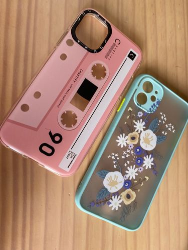 Customer photo review of Retro Cassette Tape iPhone Case
