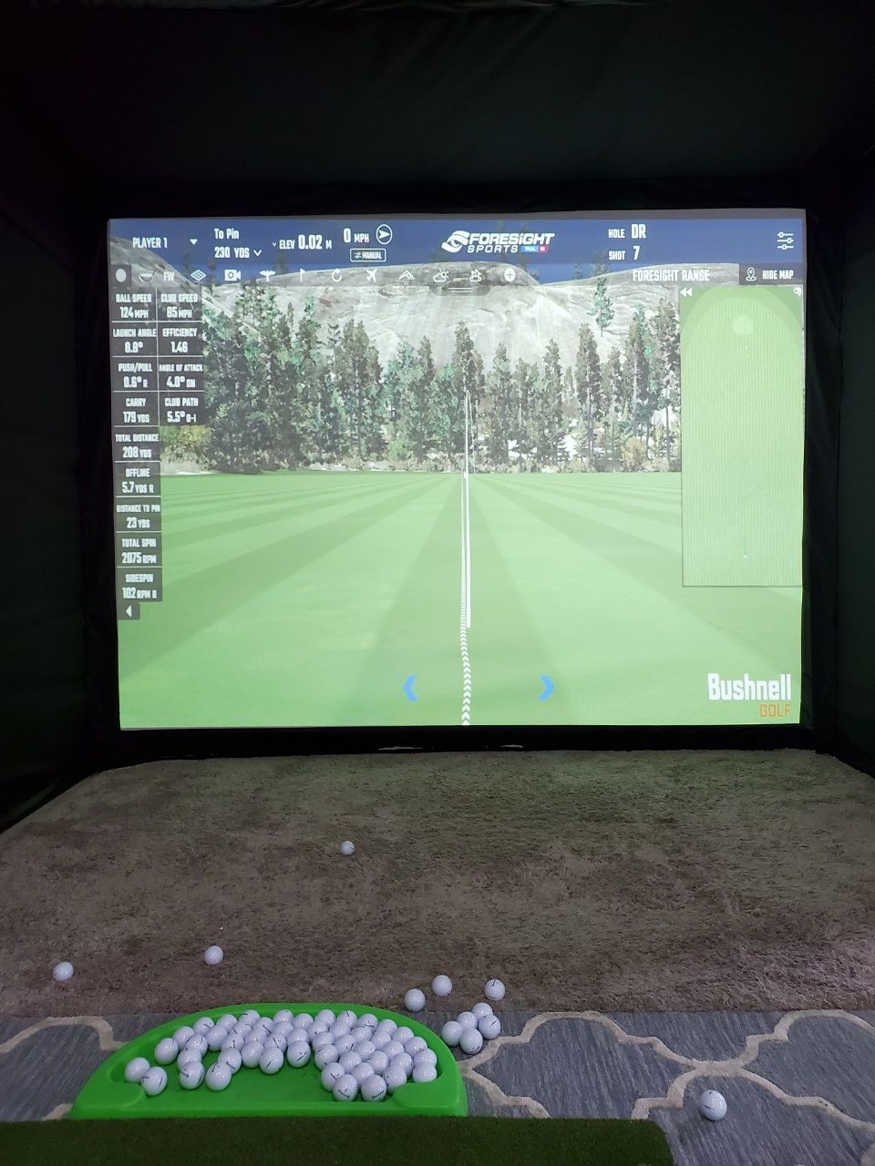 Customer photo review of PerfectBay™ Golf Simulator Screen Enclosure