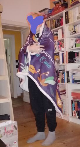 Customer photo review of "An meine Enkelsohn" Decke - Umarmung