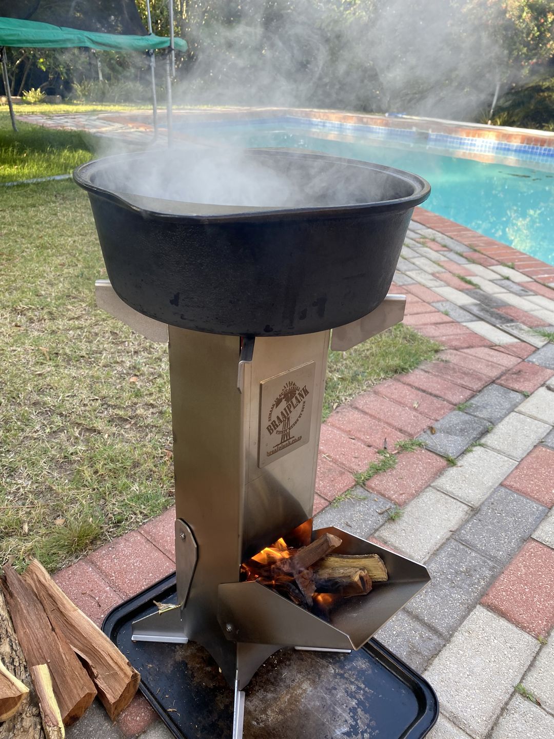 Customer photo review of BraaiPlank™ ROCKETSTOVE+