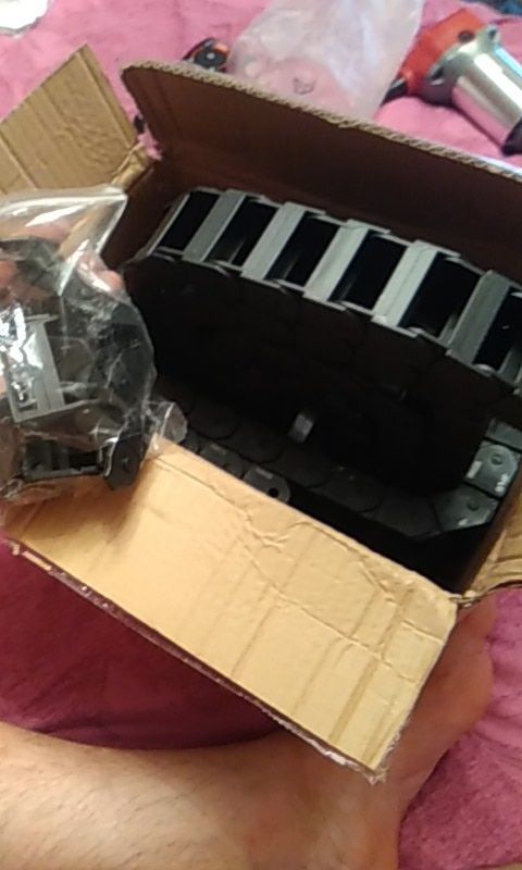 Customer photo review of Cloudray J18BF.1.N Semi-Enclosed Interior Opening Cable Drag Chains