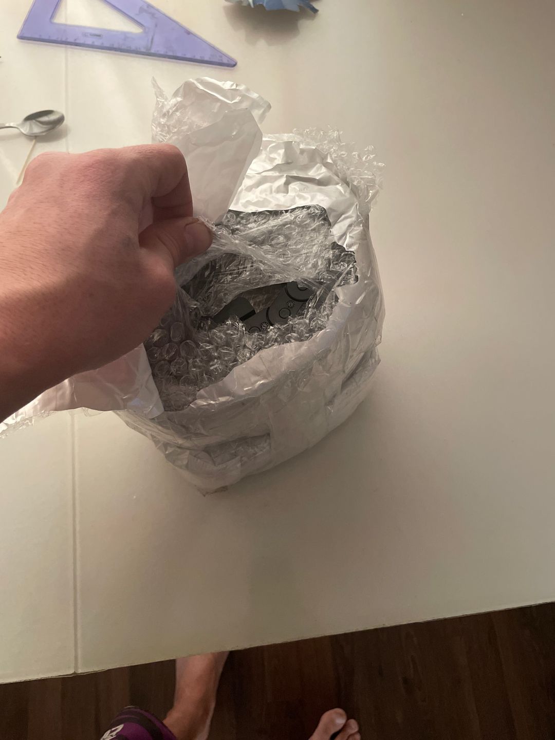 Customer photo review of Cloudray J18BF.1.N Semi-Enclosed Interior Opening Cable Drag Chains