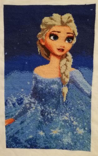 Customer photo review of Kreuzstich - Eiskönigin | 30x45 cm