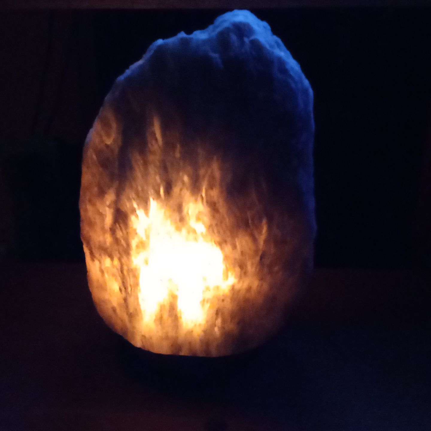 Customer photo review of Rare Gray Himalayan Salt Lamp