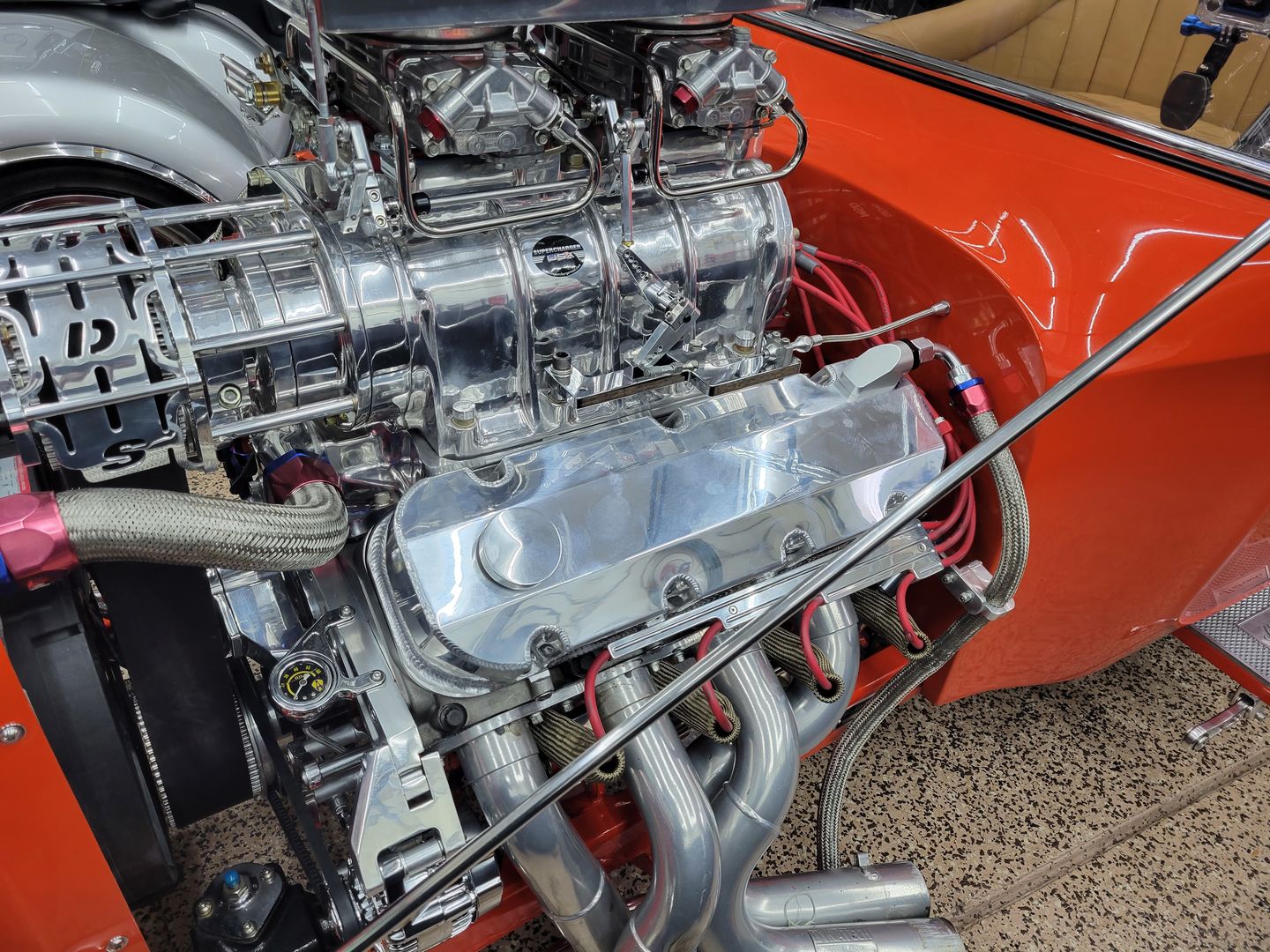 Customer photo review of Motion Raceworks Billet Valve Cover Breather / Oil Drain Billet (Single) 32-120-S