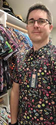 Customer photo review of Flores De La Noche – Cottonstretch Shirt