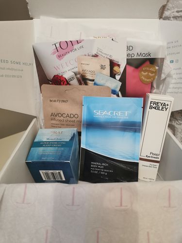 Customer photo review of The Monthly Beauty Box curated for Women over 35
