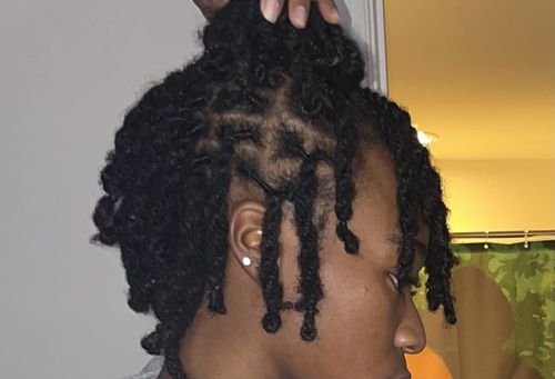 Customer photo review of Rose Water & Hibiscus Color-Treated Shampoo |  8 oz