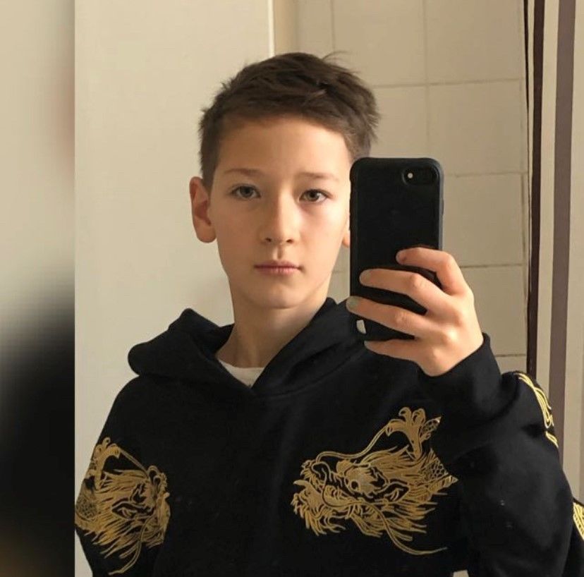 Customer photo review of Double Flying Dragons Embroidery Hoodie
