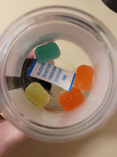Customer photo review of 1500mg CBD Gummies mixed flavors