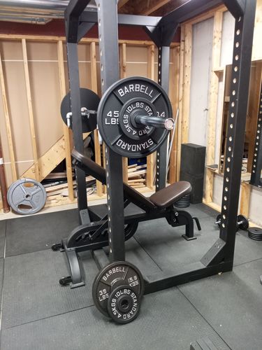 Customer photo review of Cast Iron Olympic Weight Plates