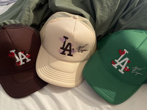 Customer photo review of LA SIGNATURE Trucker in Cream (LIMITED DROP)
