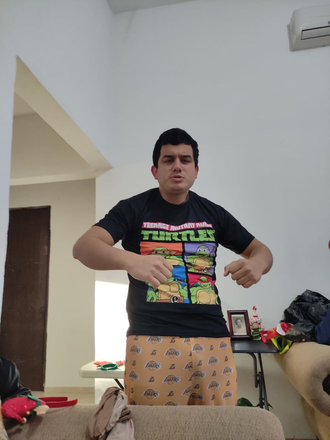 Customer photo review of Playera Pijama Capsule Corp Outfit
