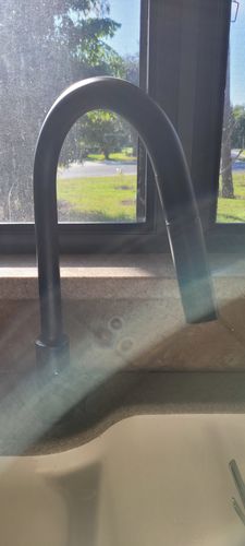 Customer photo review of Imperium Touch Control Dual Function Pull Out Spout Kitchen Faucet