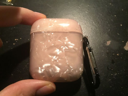 Customer photo review of Fashion Luxury Marble Apple Airpods Case