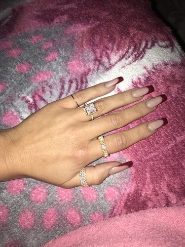 Customer photo review of Iced out Ring 925 Silber