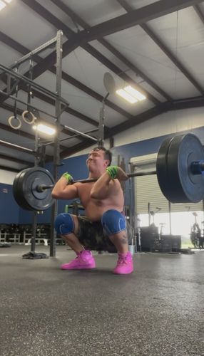 Customer photo review of Personal Record Heavy Duty Premium Wrist Wraps PR901 - Neon