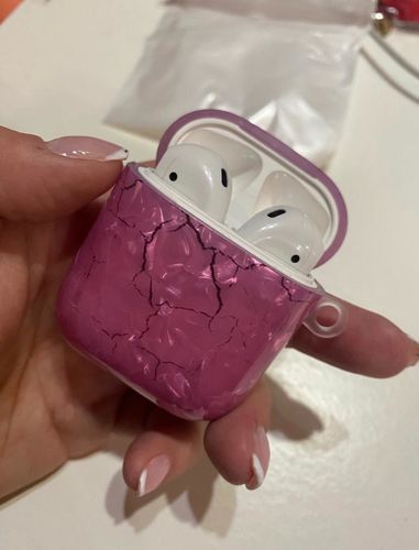 Customer photo review of Fashion Luxury Marble Apple Airpods Case
