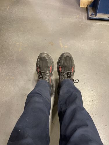 Customer photo review of Maven Lightweight Comfortable Steel Toe Work Boots