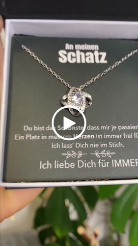 Customer video review of Weißgold Halskette - An meinen schönsten Schatz