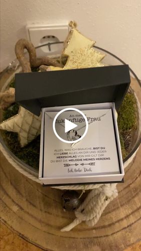 Customer video review of Weißgold-Halskette - An meine zukünftige Frau