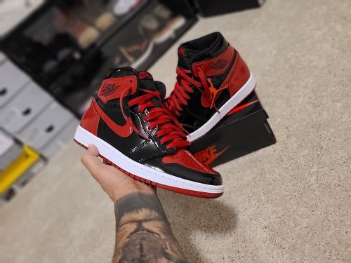 Customer photo review of Jordan 1 Reimagined Bred Early Pairs