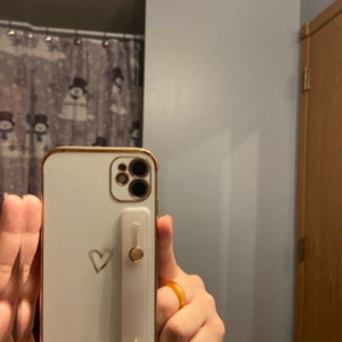 Customer photo review of Wrist Strap Electroplated Bumper iPhone Case